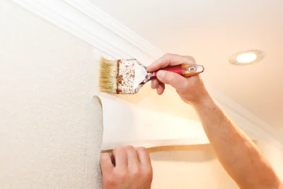 Pose de papier peint à Chavanoz — revêtements muraux et toiles de verre